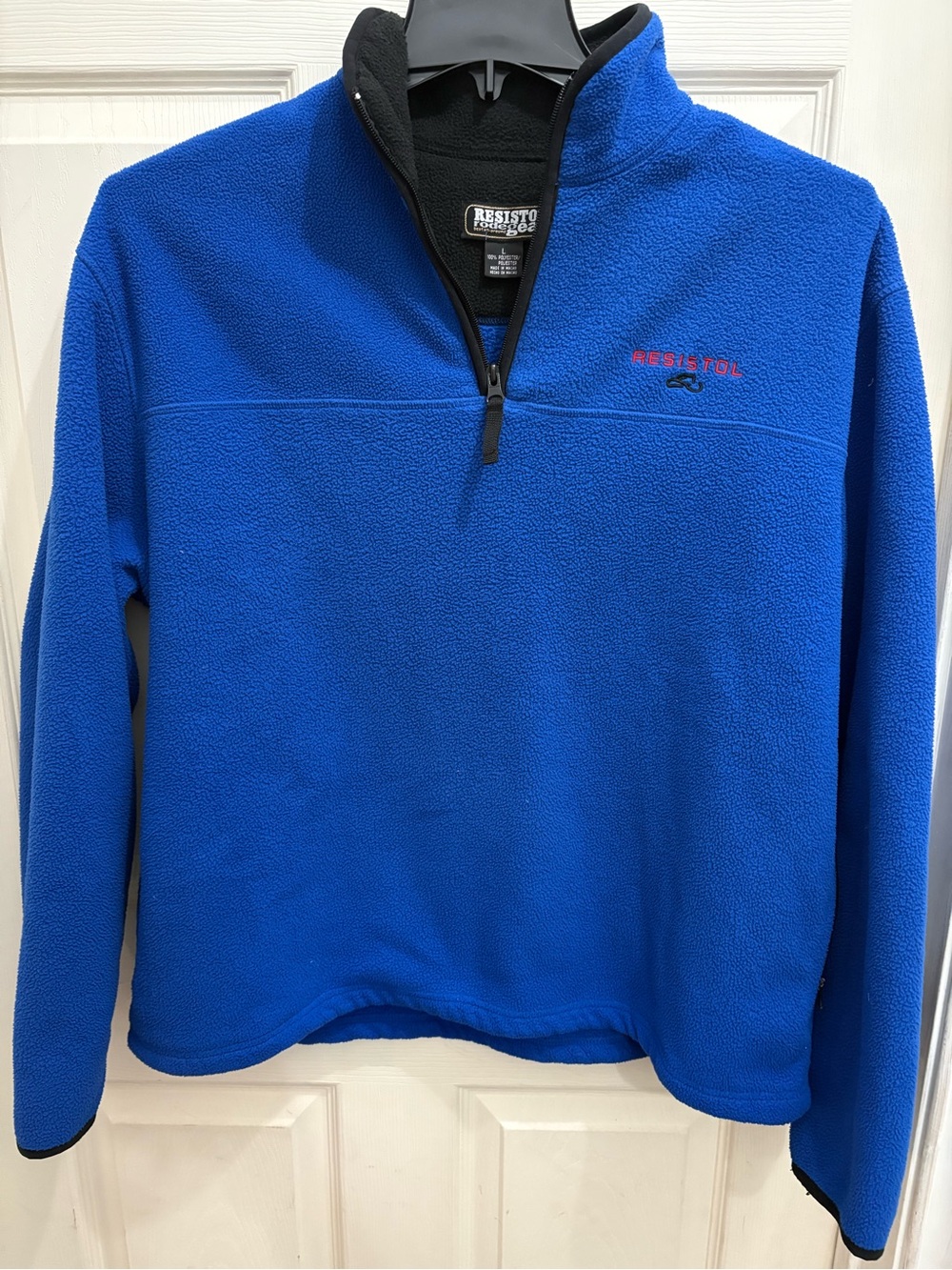 Resistol Men’s Electric Blue Quarter-Zip Fleece Pullover